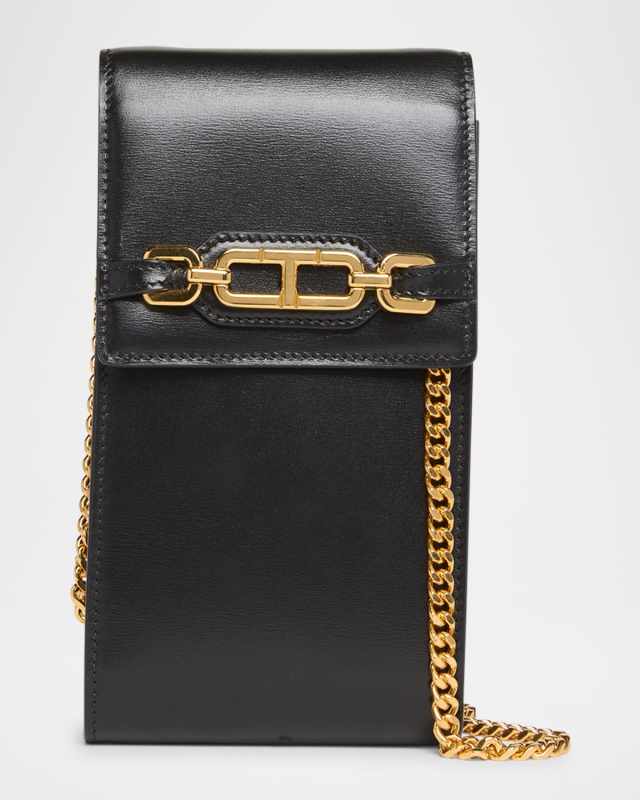 Phone Pouch Leather Wallet on Chain